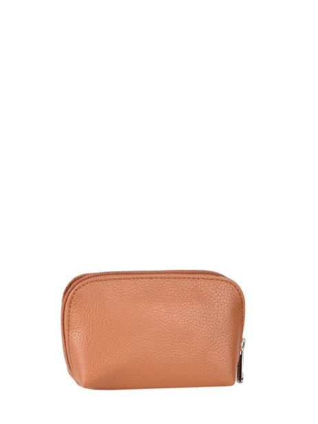 Portemonnee Leder Hexagona Bruin confort 467389 ander zicht 2